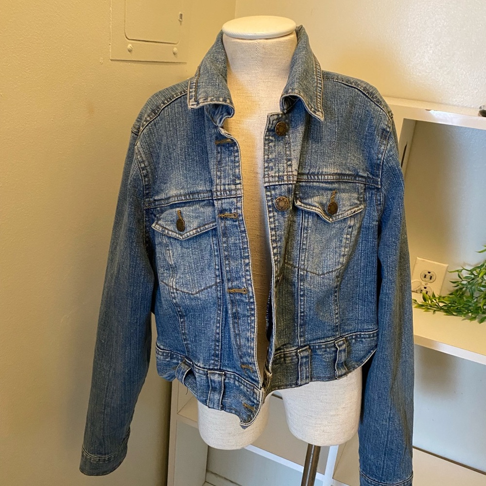 Classic Blue Denim Half Jacket
